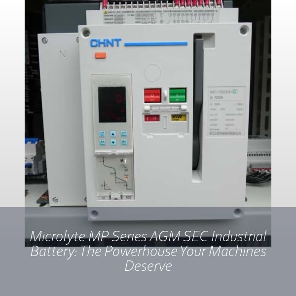 Microlyte MP Series AGM SEC Industrial Battery: The Powerhouse Your Machines Deserve